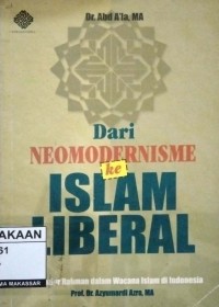 Image of Dari Neomodernisme ke Islam Liberal