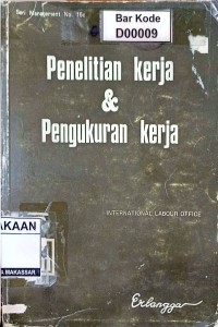 Image of Penelitian Kerja dan Pengukuran Kerja
