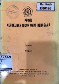 Image of Profil Kerukunan Hidup Umat Beragama