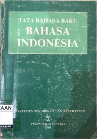 Image of Tata Bahasa Baku Bahasa Indonesia